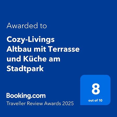 Cozy-Livings Altbau Mit Terrasse Und Kueche Am Stadtpark Bad Nauheim Eksteriør billede